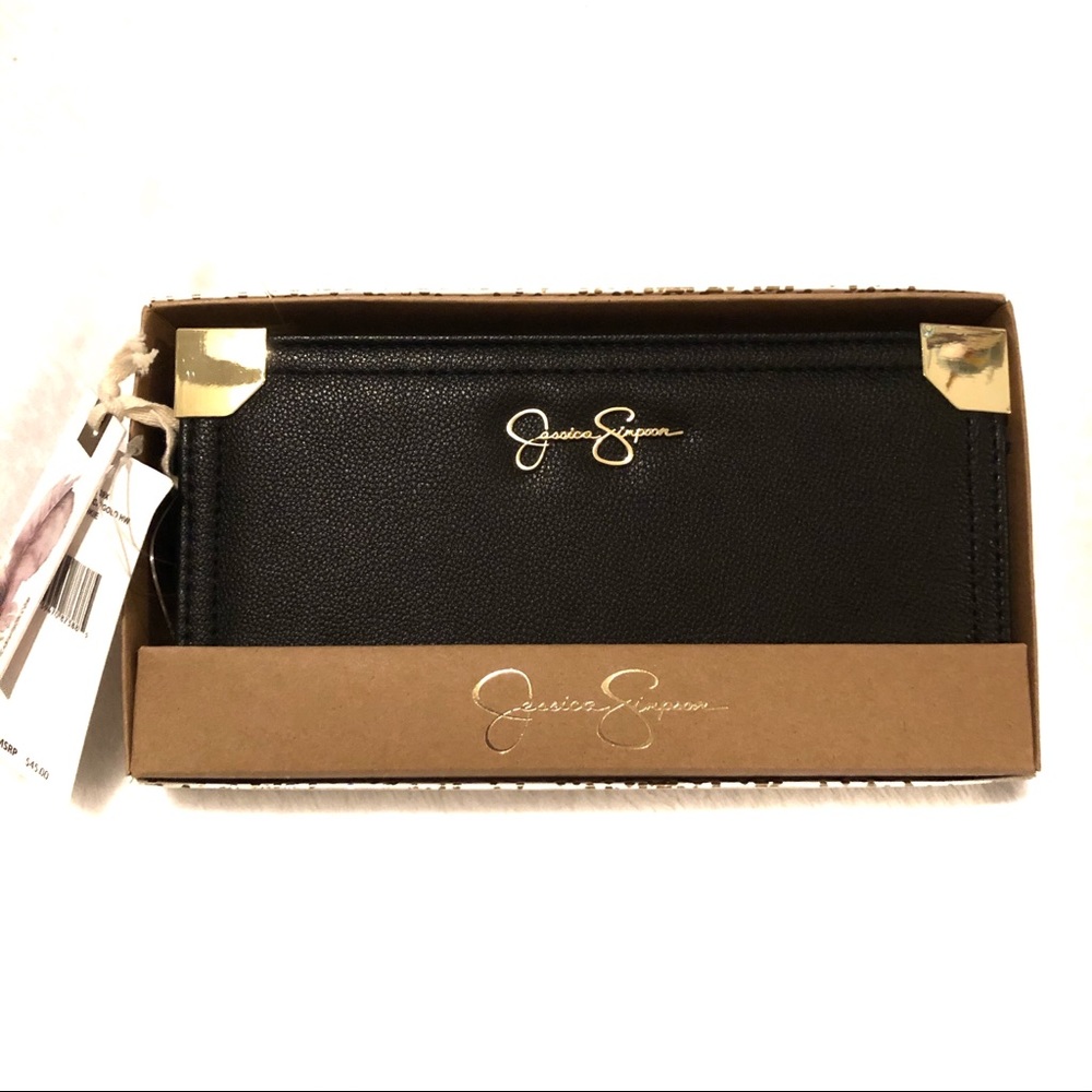 Jessica Simpson black/ Gold Hand Wallet